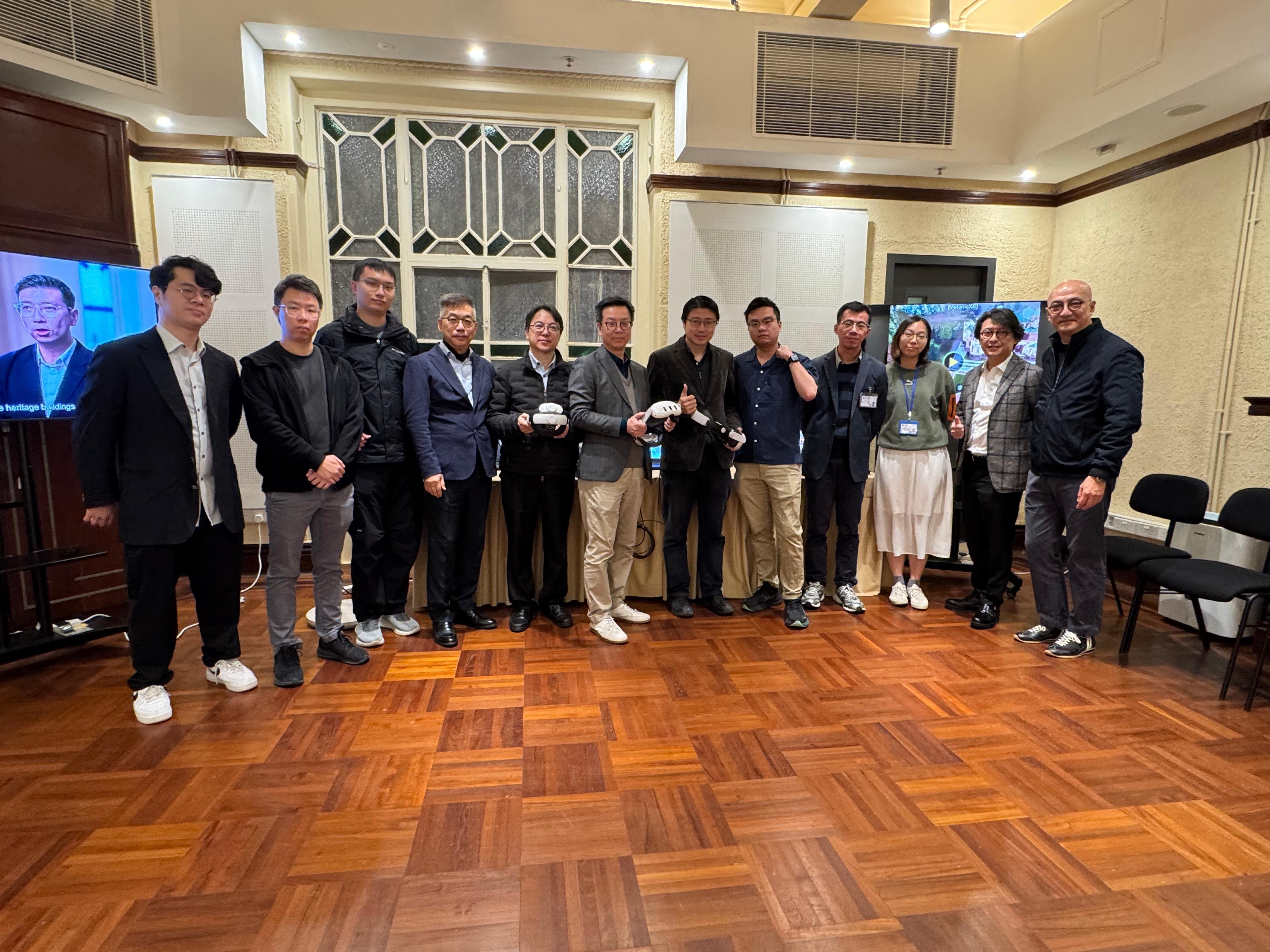 Team photo at VR Exhibition Room